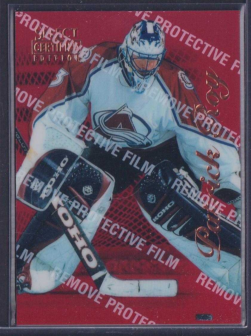 PATRICK ROY - 1996 Pinnacle Select Certified Red w/ Coating #81