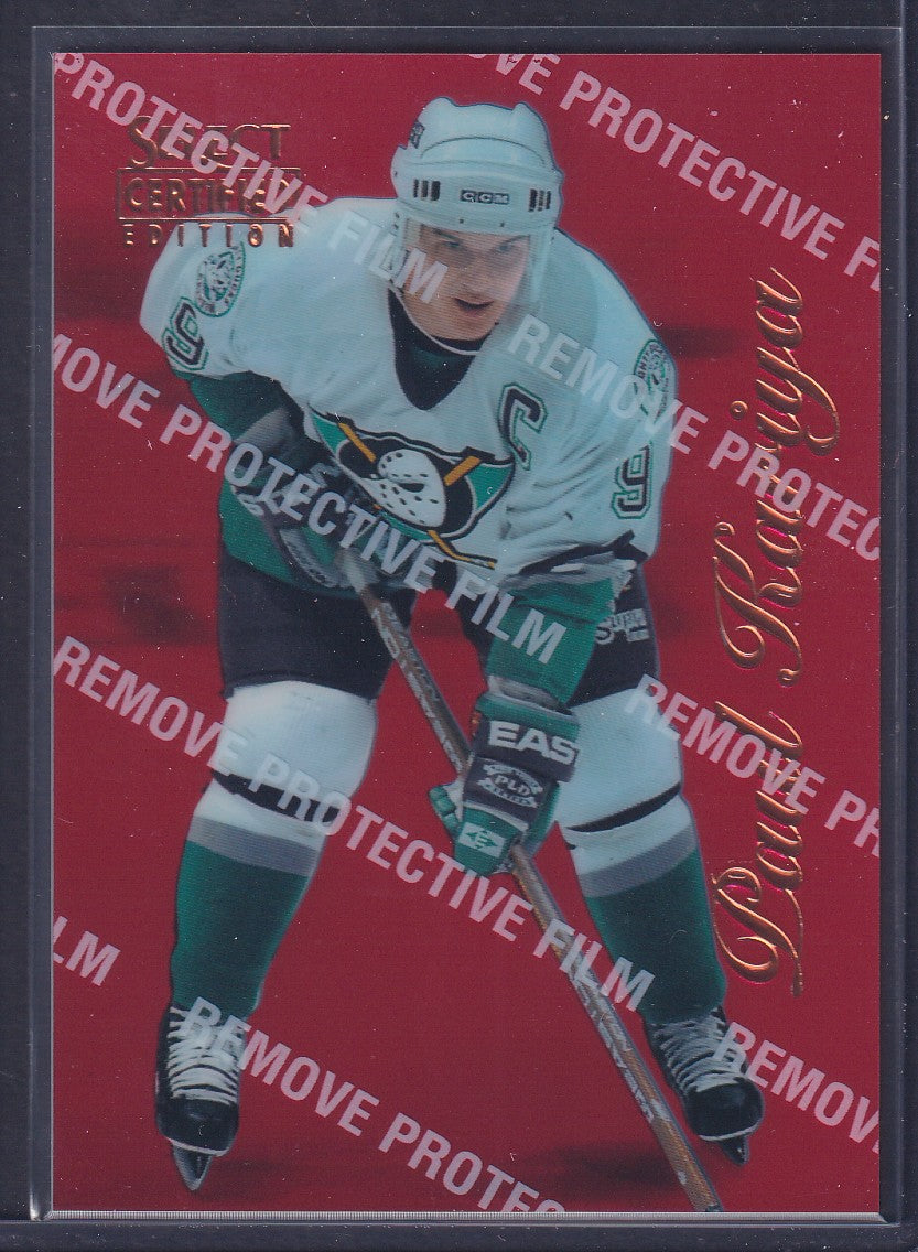 PAUL KARIYA - 1996 Pinnacle Select Certified Red w/ Coating #14