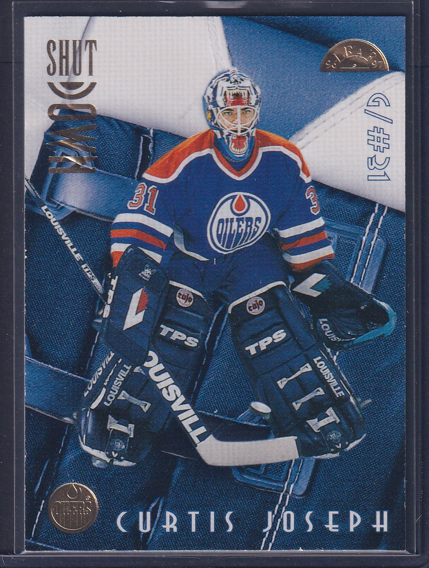 CURTIS JOSEPH - 1996 Donruss Leaf Shut Down #5, xxxx/2500