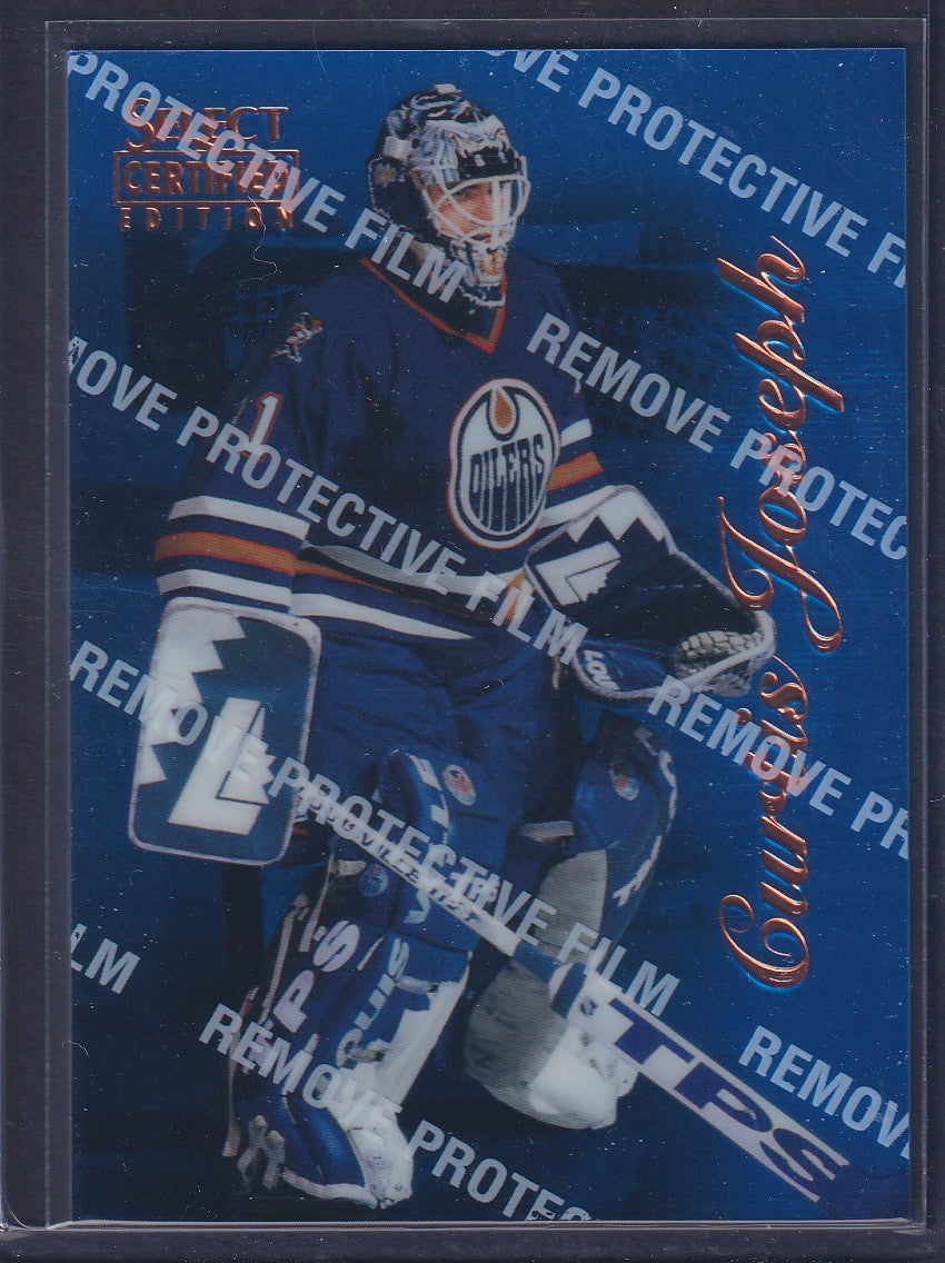 CURTIS JOSEPH - 1996 Pinnacle Select Certified Blue w/ Coating #66