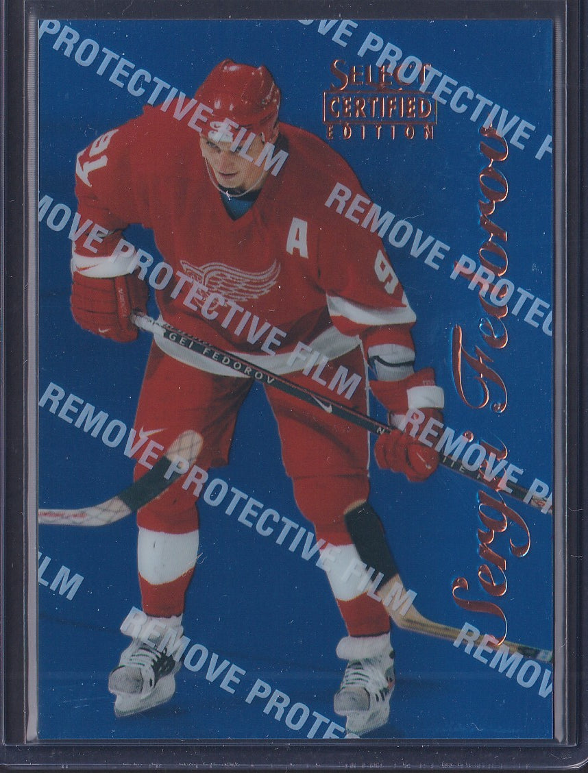 SERGEI FEDOROV - 1996 Pinnacle Select Certified Blue w/ Coating #55