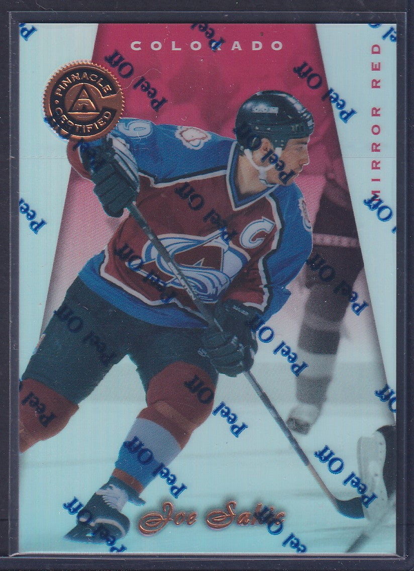JOE SAKIC - 1997 Pinnacle Certified Mirror Red w/ Coating #50