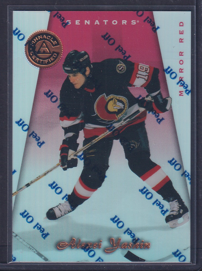 ALEXEI YASHIN - 1997 Pinnacle Certified Mirror Red w/ Coating #78