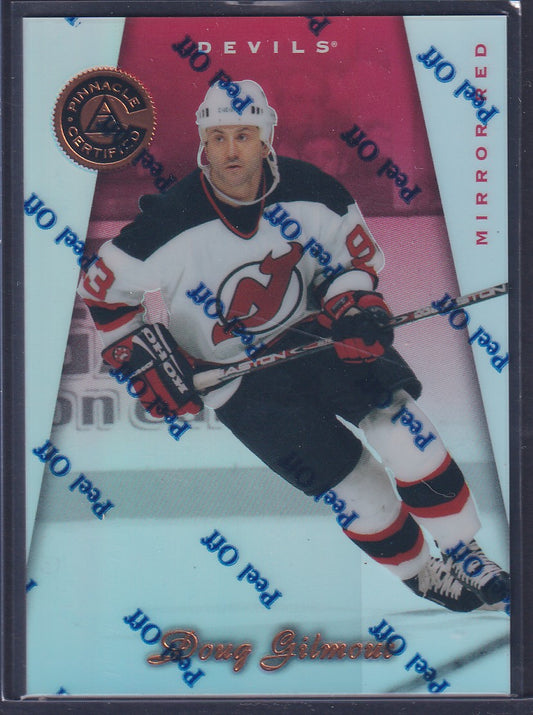 DOUG GILMOUR - 1997 Pinnacle Certified Mirror Red w/ Coating #51