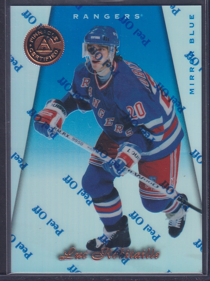 LUC ROBITAILLE - 1997 Pinnacle Certified Mirror Blue w/ Coating #92