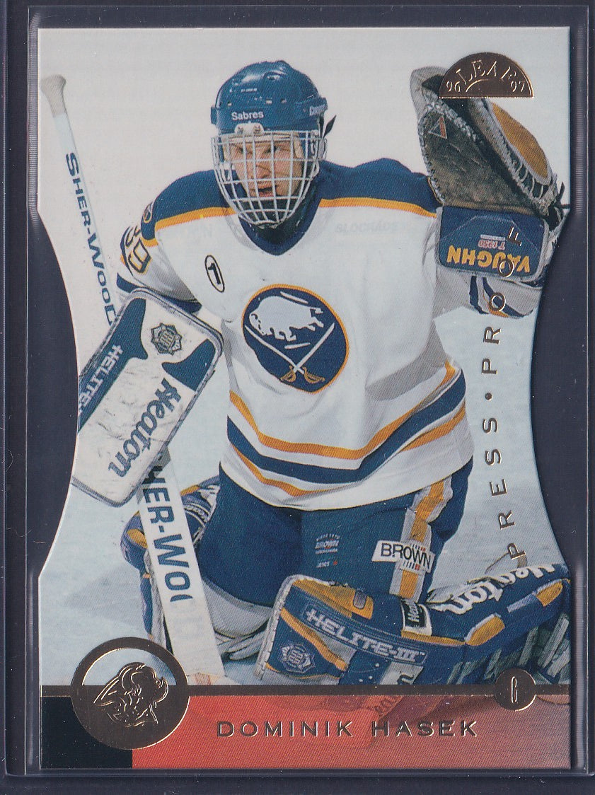 DOMINIK HASEK - 1996 Leaf Press Proofs /1500 #19