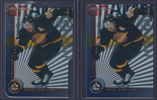 PAVEL BURE - 1997 Donruss Press Proof Silver & Gold, /500, /2000 #187