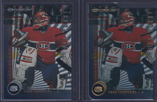 JOSE THEODORE - 1997 Donruss Press Proof Silver & Gold, /500, /2000 #81