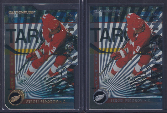 SERGEI FEDOROV - 1997 Donruss Press Proof Silver & Gold, /500, /2000 #82