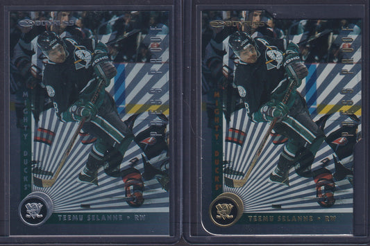 TEEMU SELANNE - 1997 Donruss Press Proof Silver & Gold, /500, /2000 #159