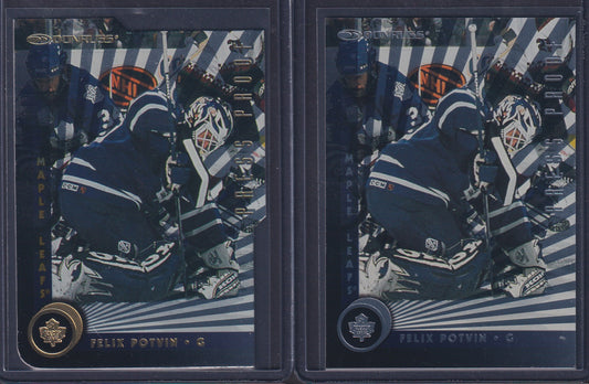 FELIX POTVIN - 1997 Donruss Press Proof Silver & Gold, /500, /2000 #154