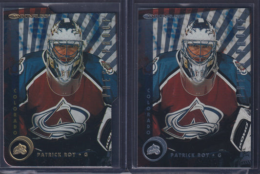 PATRICK ROY - 1997 Donruss Press Proof Silver & Gold, /500, /2000 #5