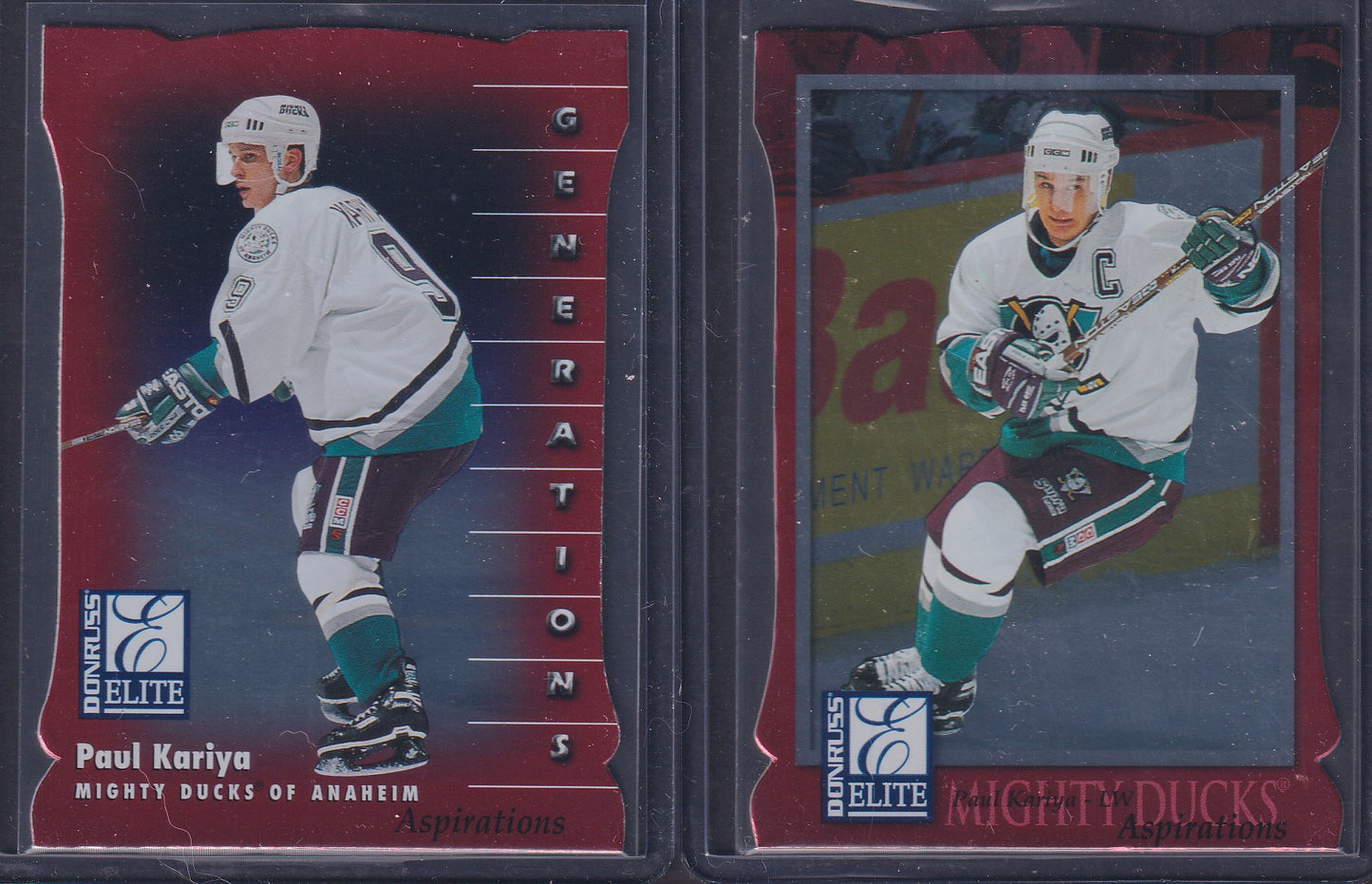 PAUL KARIYA - 1997 Donruss Elite Generations and Aspirations /750 #7/136
