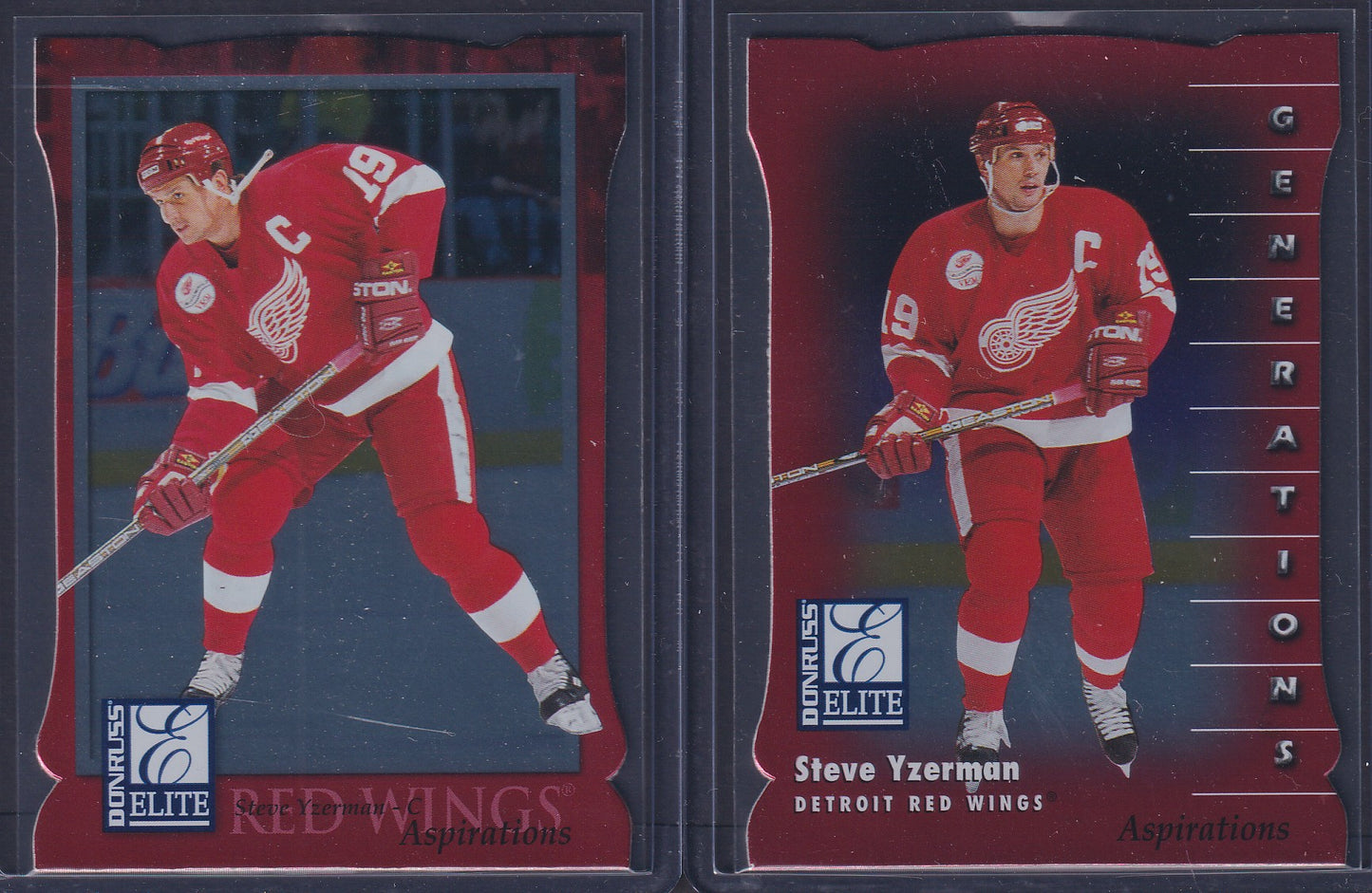 STEVE YZERMAN - 1997 Donruss Elite Generations and Aspirations /750 #15/122