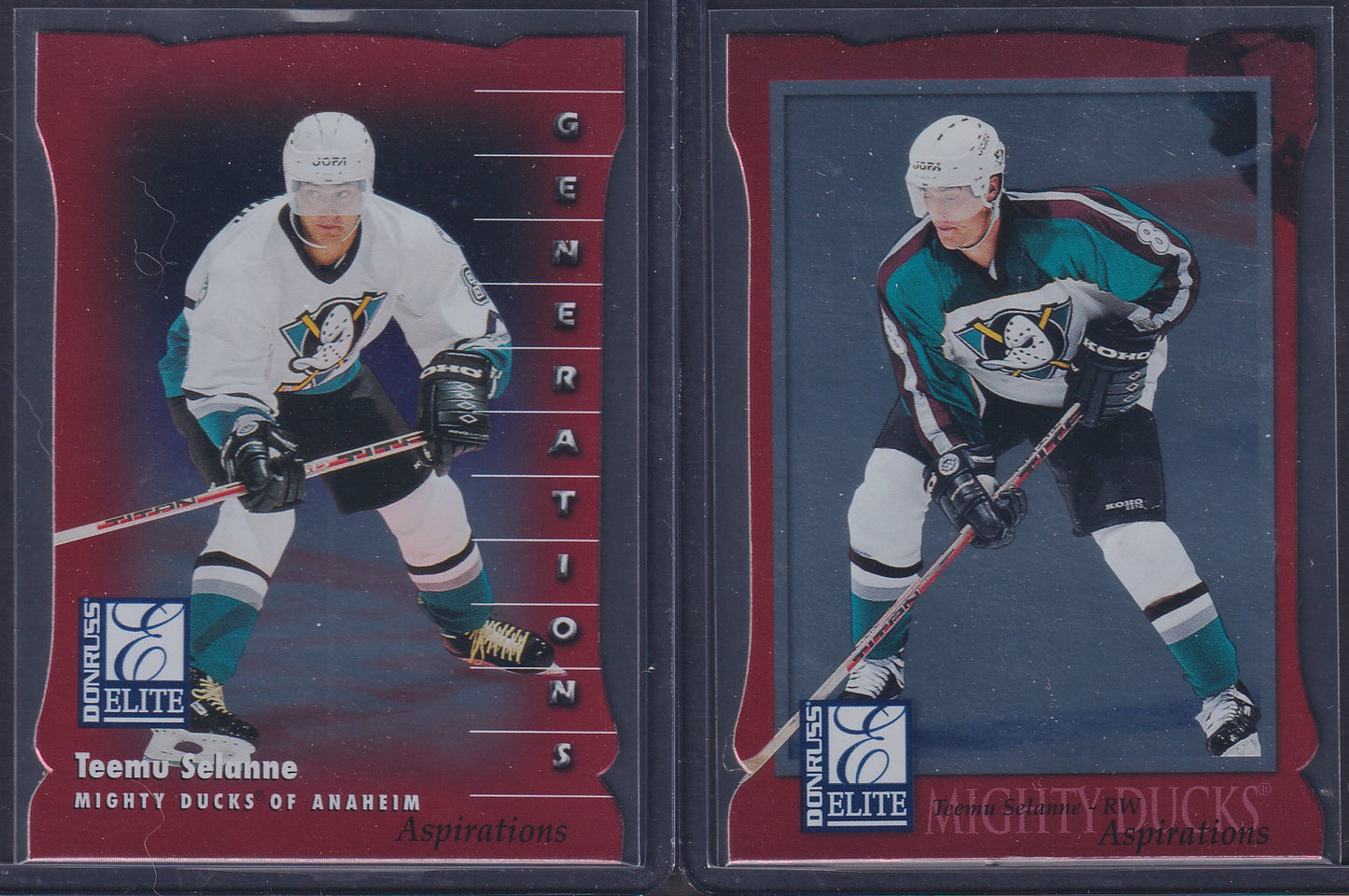 TEEMU SELANNE - 1997 Donruss Elite Generations and Aspirations /750 #17/120