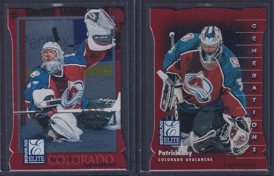 PATRICK ROY - 1997 Donruss Elite Generations and Aspirations /750 #14/142