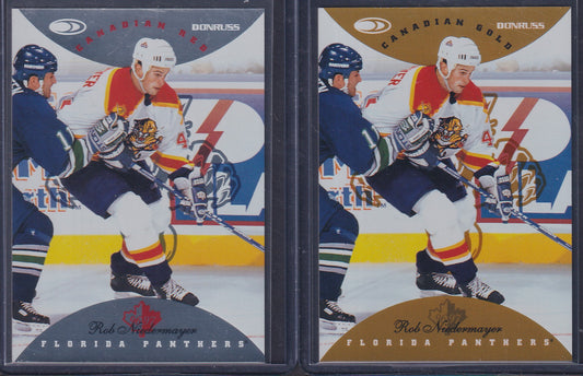 ROB NIEDERMAYER - 1996 Donruss Canadian Red & Gold Press Proof #13, /750, /150