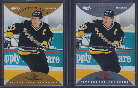 RON FRANCIS - 1996 Donruss Canadian Red & Gold Press Proof #93, /750, /150