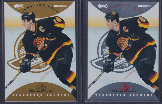 TREVOR LINDEN - 1996 Donruss Canadian Red & Gold Press Proof #52, /750, /150