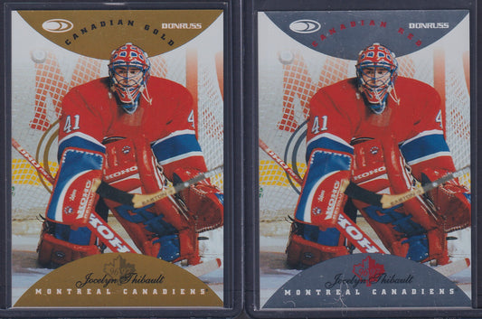 JOCELYN THIBAULT - 1996 Donruss Canadian Red & Gold Press Proof #2, /750, /150