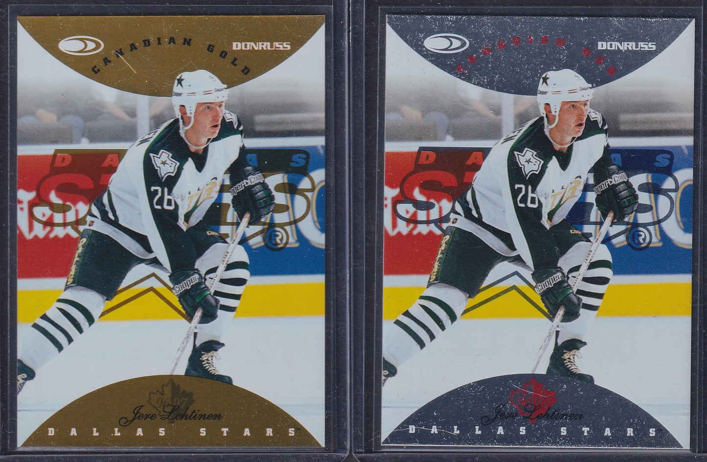 JERE LEHTINEN - 1996 Donruss Canadian Red & Gold Press Proof #111, /750, /150