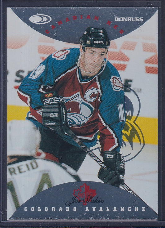 JOE SAKIC - 1996 Donruss Canadian Red Press Proof #74, /750