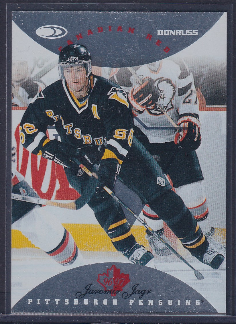 JAROMIR JAGR - 1996 Donruss Canadian Red Press Proof #1, /750