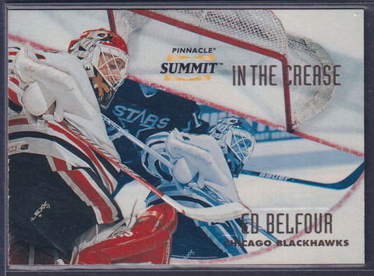 ED BELFOUR - 1996 Pinnacle Summit In the Crease #3, xxxx/6000