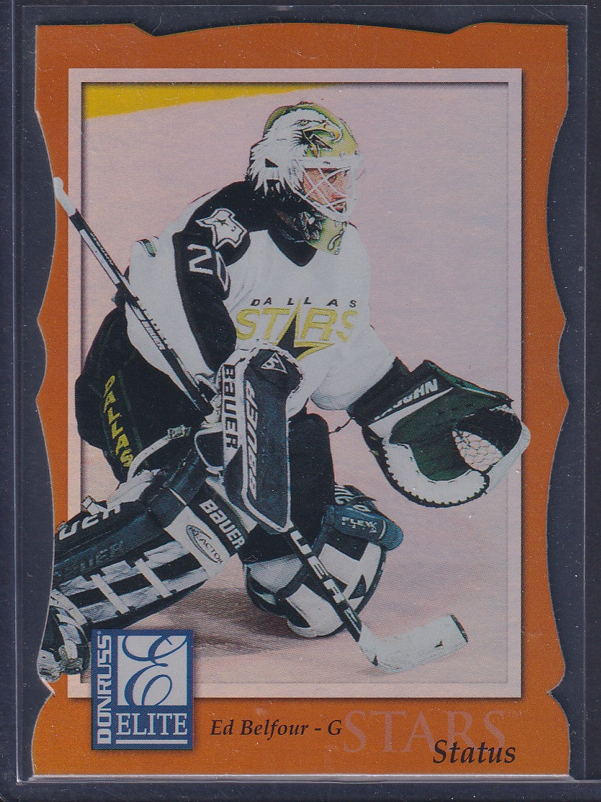 ED BELFOUR - 1997 Donruss Elite Status Die Cut #102, xxx/100