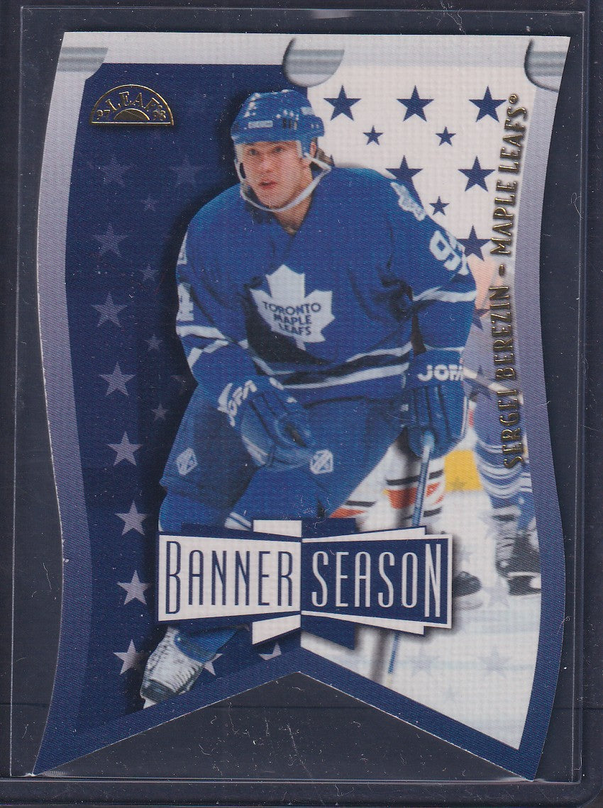 SERGEI BEREZIN - 1997 Donruss Leaf Banner Season Die Cut #21, xxxx/3500