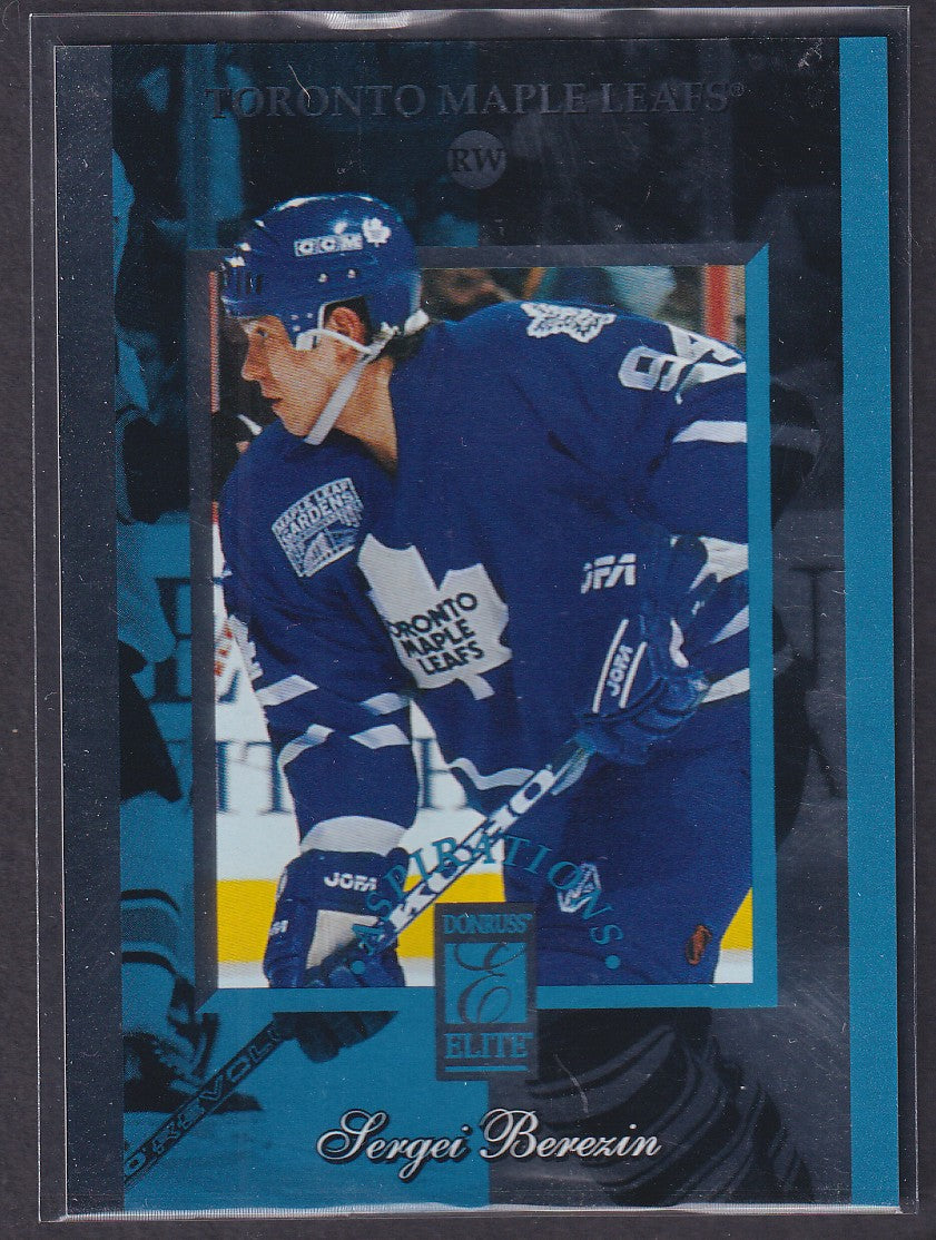 SERGEI BEREZIN - 1996 Donruss Elite Aspirations #17, xxxx/3000
