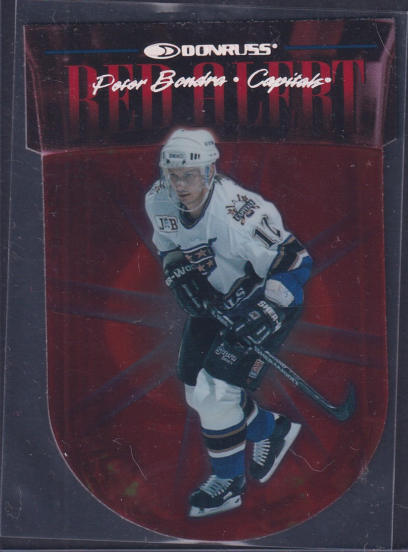 PETER BONDRA - 1997 Donruss Red Alert #10, xxxx/5000