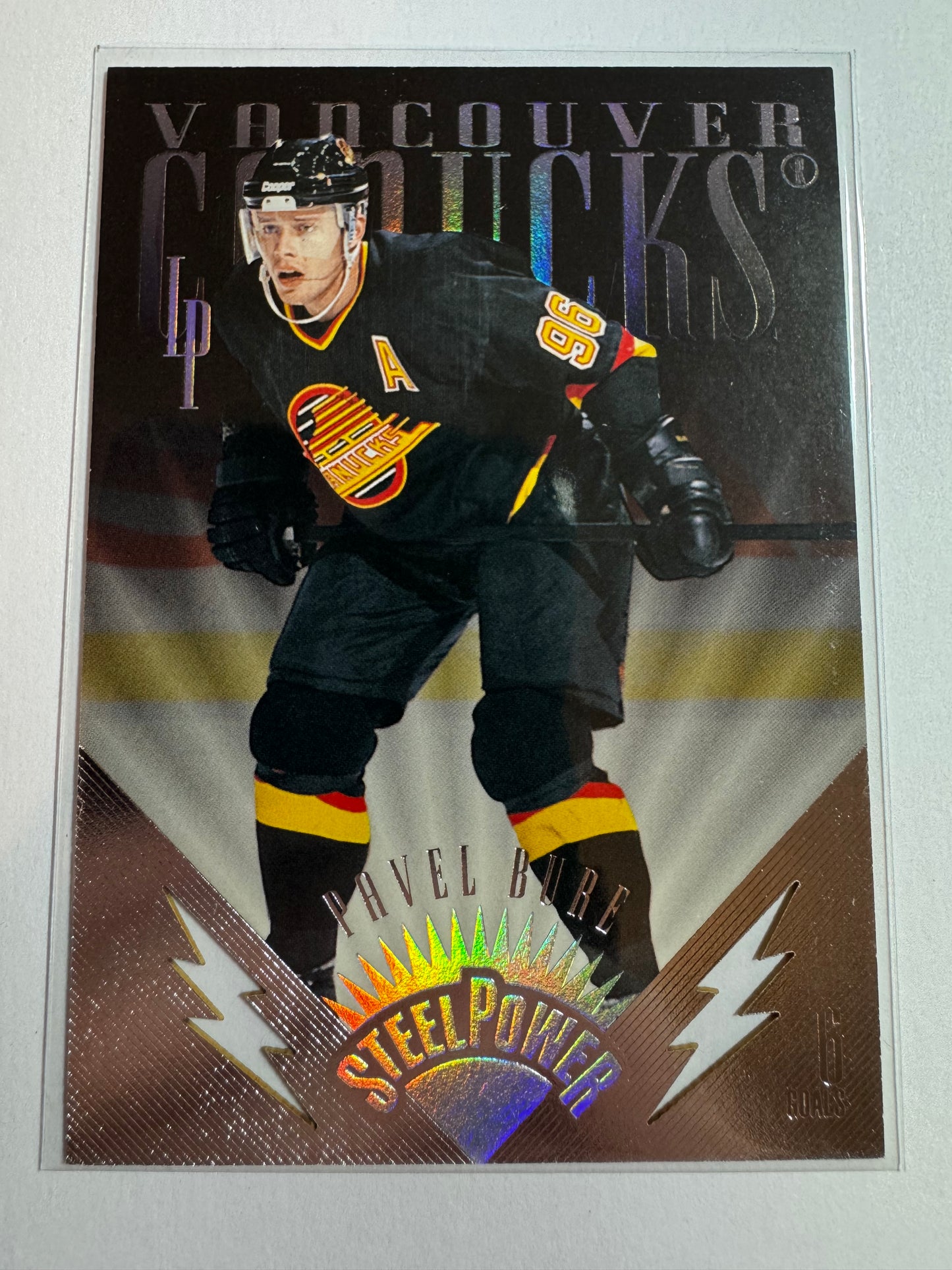 PAVEL BURE - 1996 Donruss Preferred Steel Power Die Cut #3, xxxx/2500