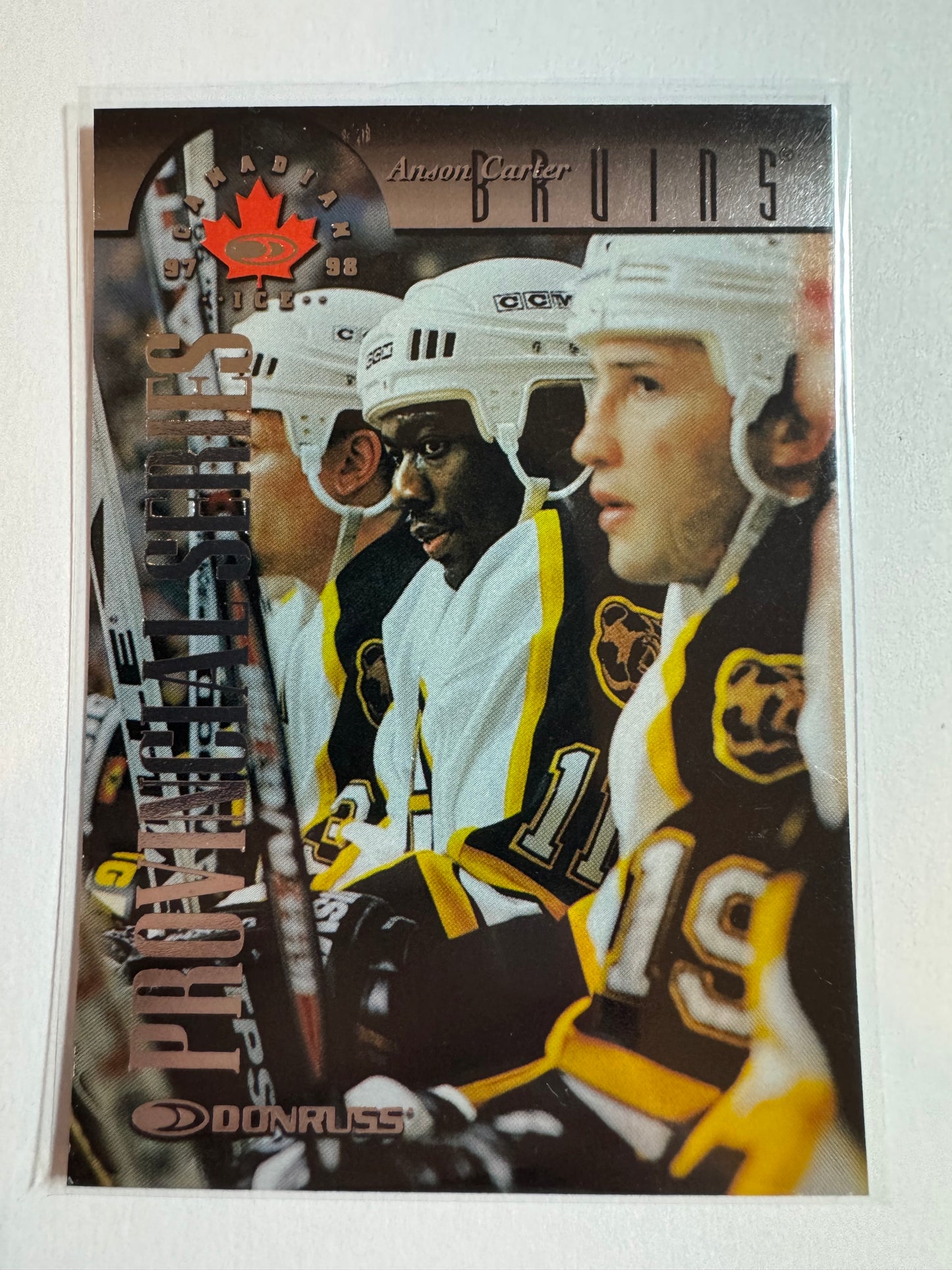ANSON CARTER - 1997 Donruss Canadian Ice Provincial Series #73, xxx/750