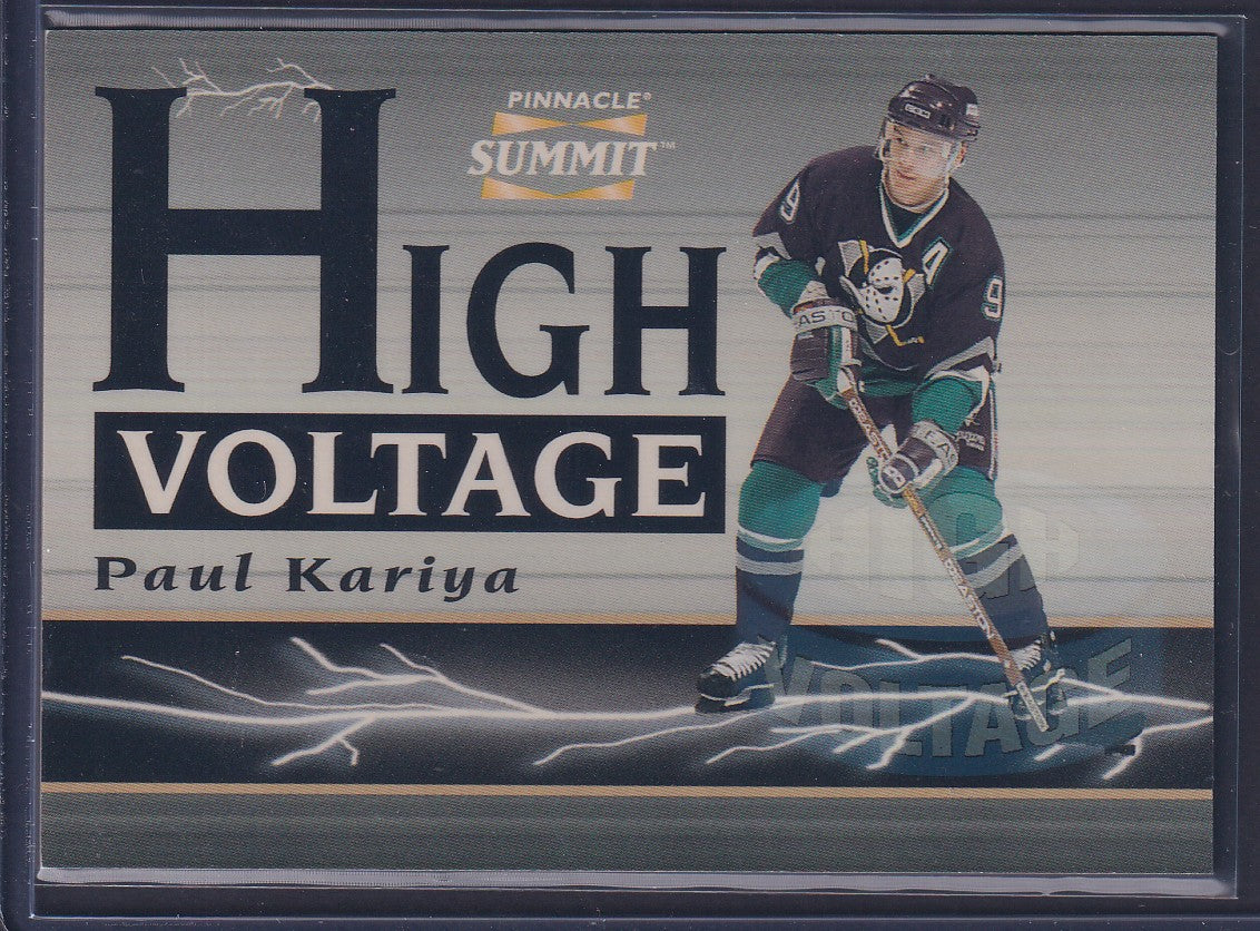 PAUL KARIYA - 1996 Pinnacle Summit High Voltage #3, xxx/600