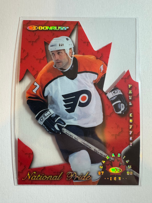 PAUL COFFEY - 1997 Donruss Canadian Ice National Pride Clear Cut Die Cut #23, xxxx/1997