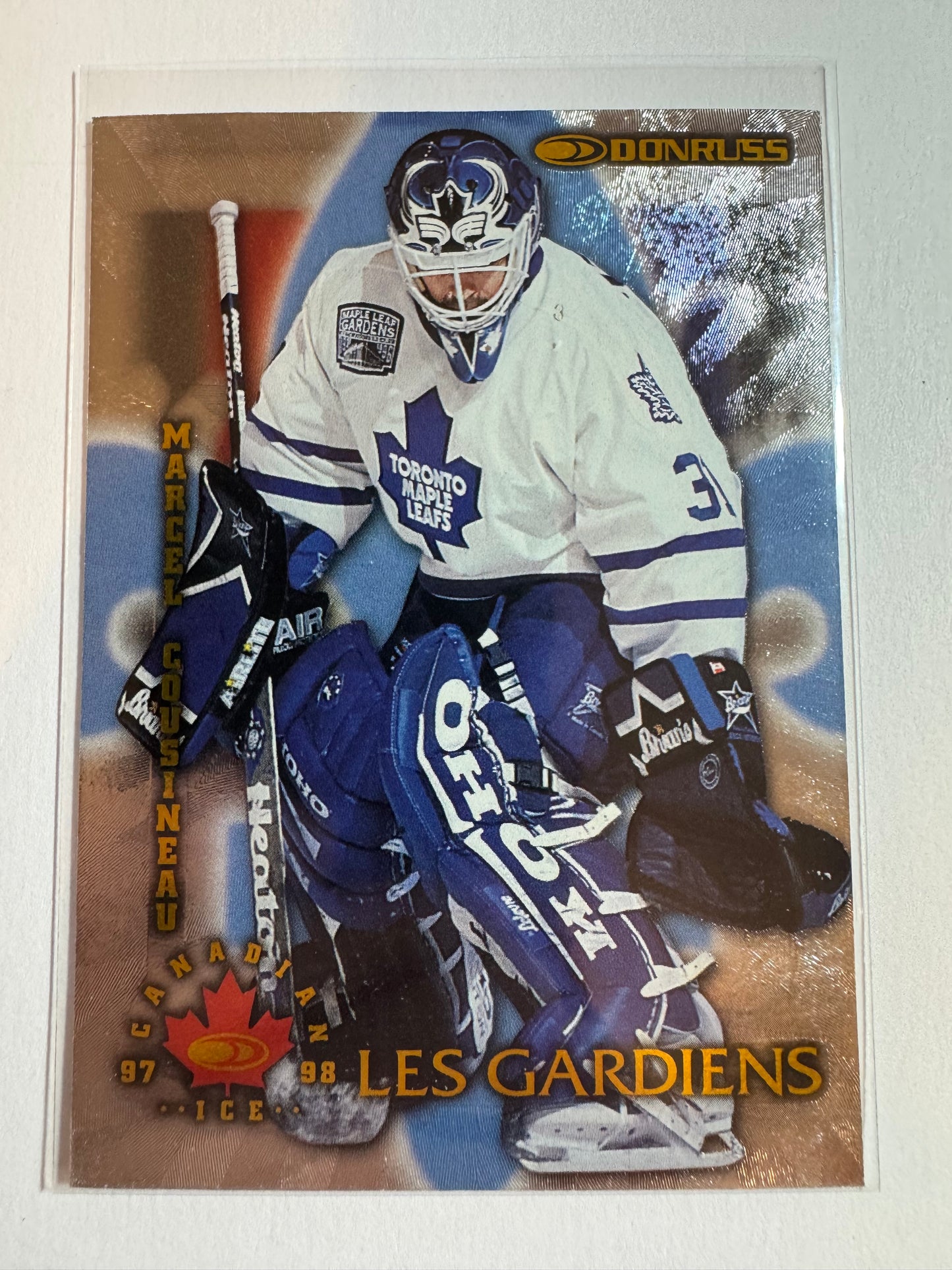 MARCEL COUSINEAU - 1996 Donruss Canadian Ice Les Gardiens #10, xxxx/1500