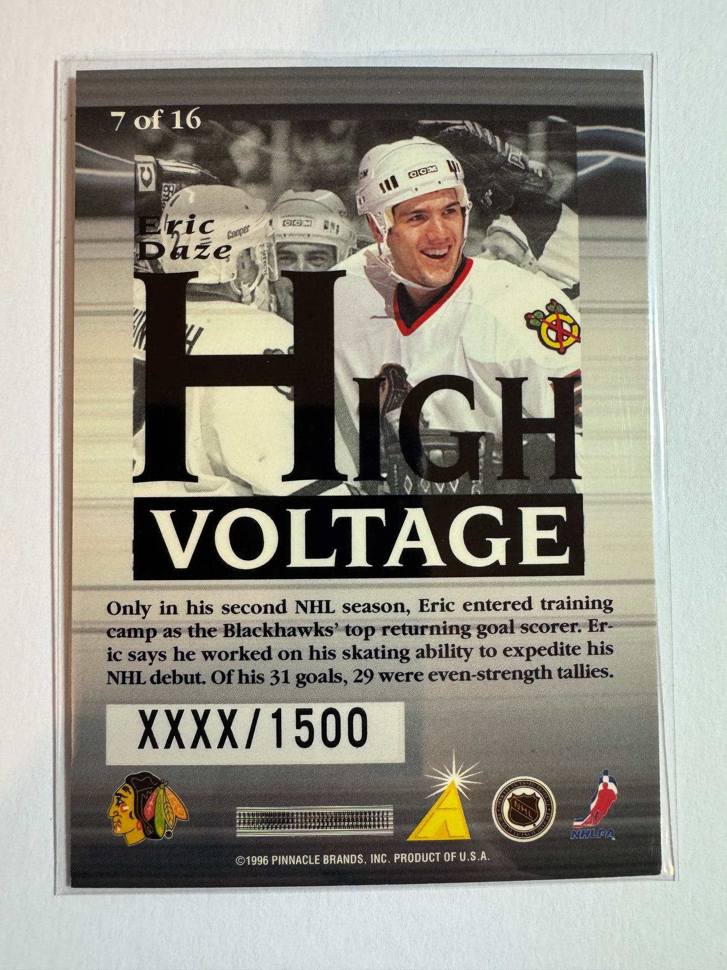ERIC DAZE - 1996 Pinnacle Summit High Voltage #7, xxxx/1500