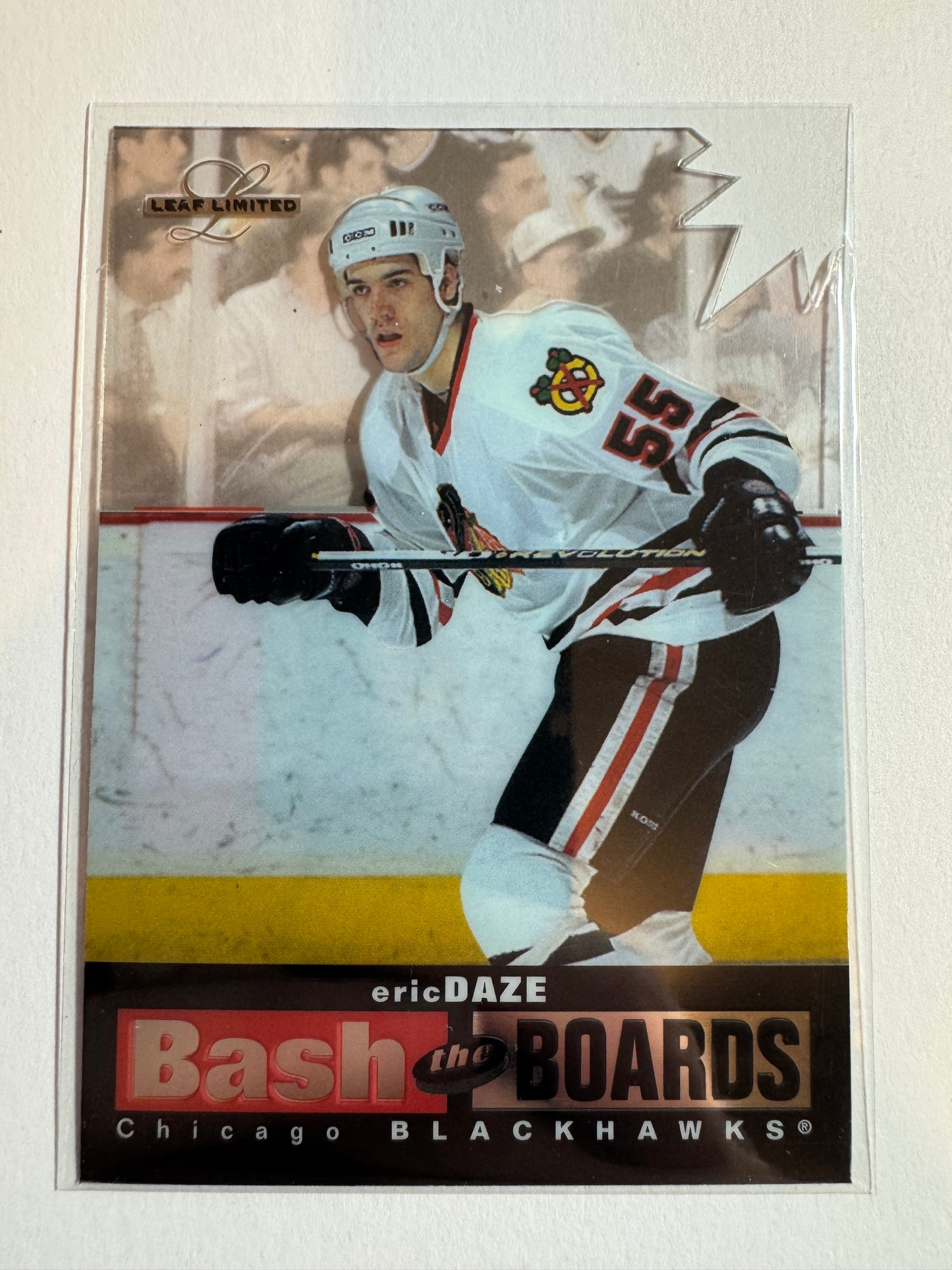 ERIC DAZE - 1996 Donruss Leaf Limited Bash the Boards Clear Cut Die Cut #10, xxx/250