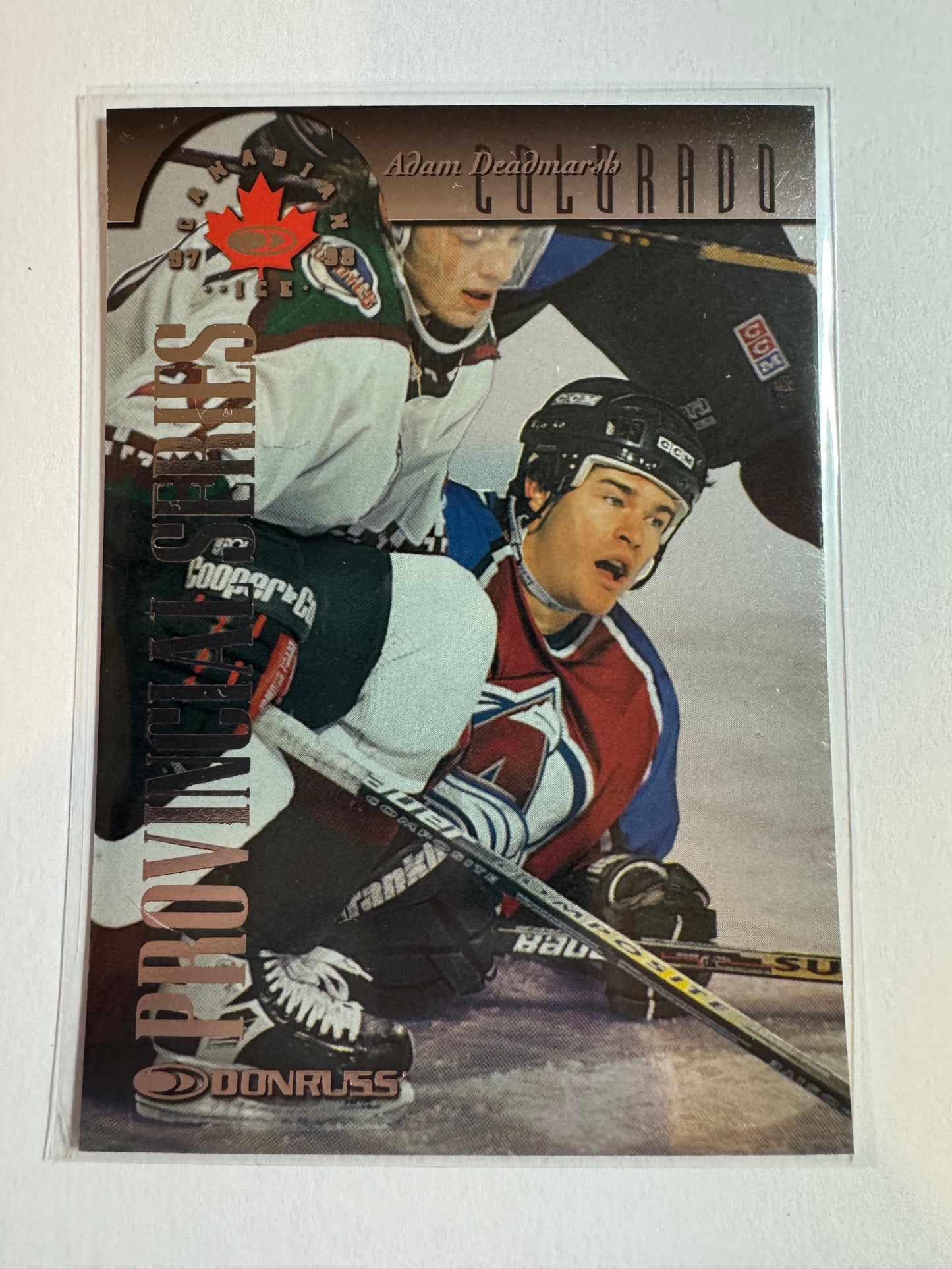 ADAM DEADMARSH - 1996 Donruss Canadian Ice Provincial Series #126, xxx/750