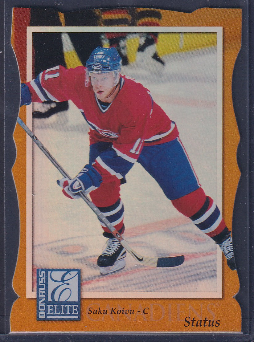 SAKU KOIVU - 1997 Donruss Elite Status Die Cut #20, xxx/100