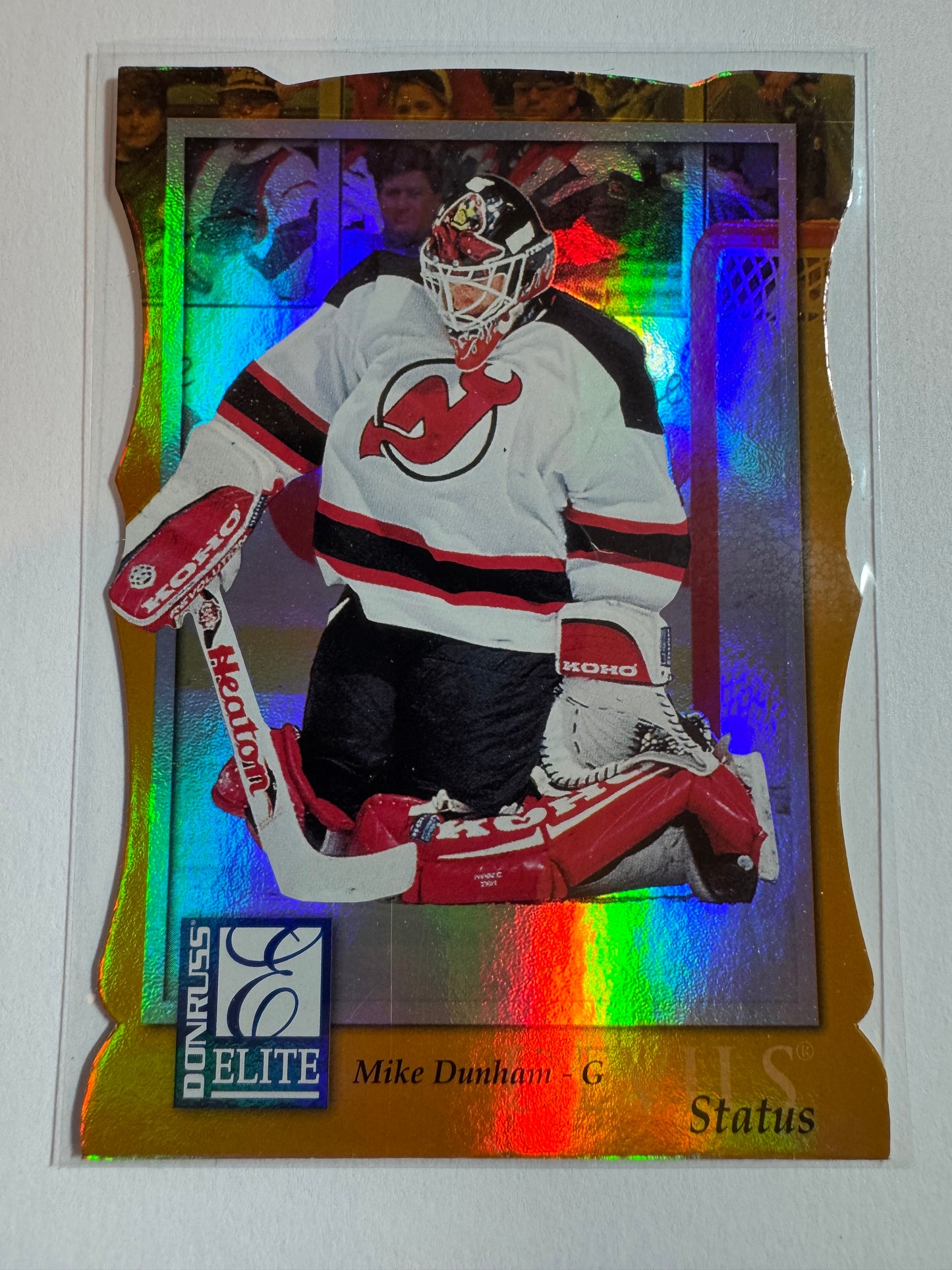 MIKE DUNHAM - 1996 Donruss Elite Status Die Cut #59, xxx/100