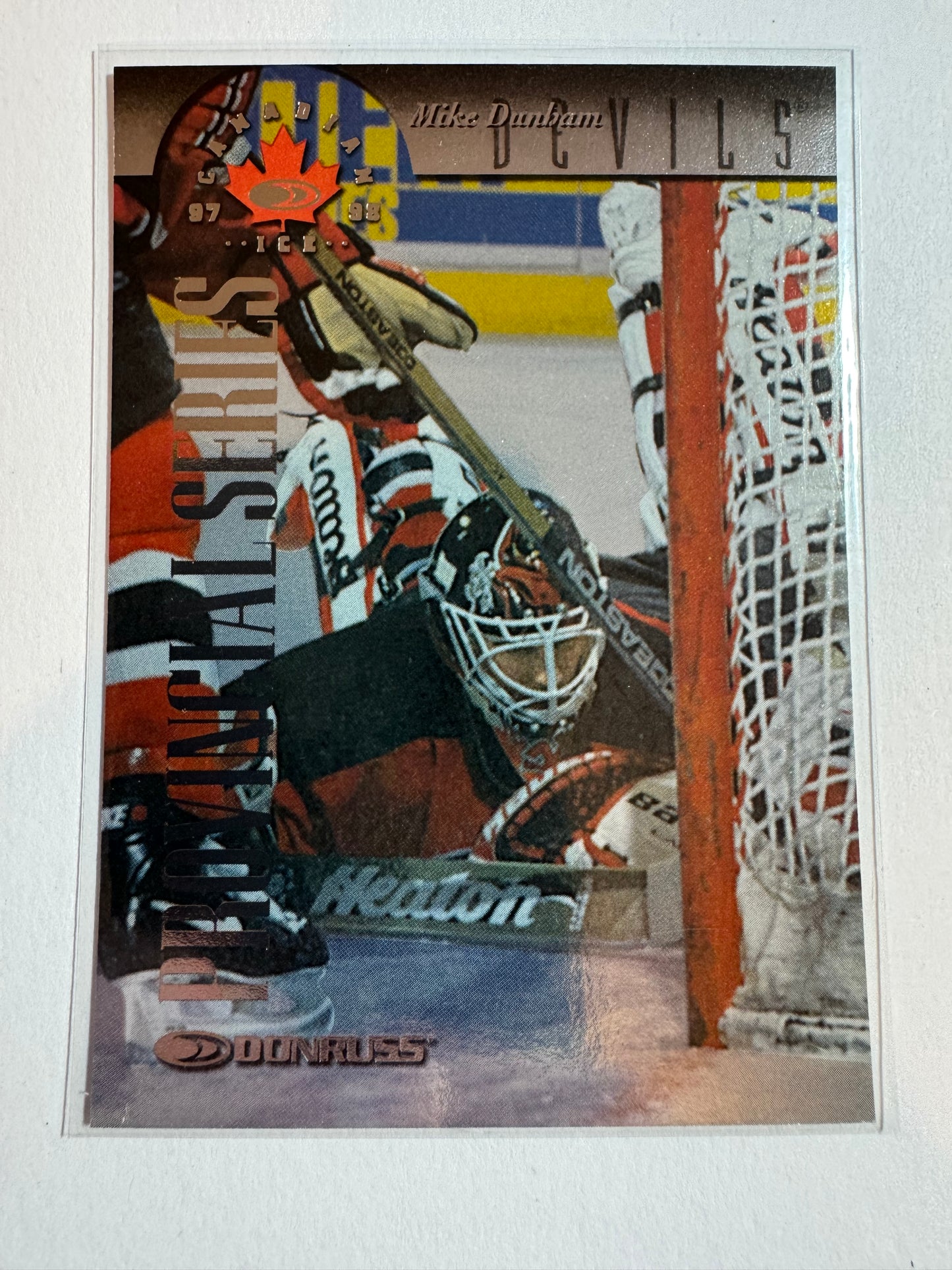 MIKE DUNHAM - 1996 Donruss Canadian Ice Provincial Series #87, xxx/750