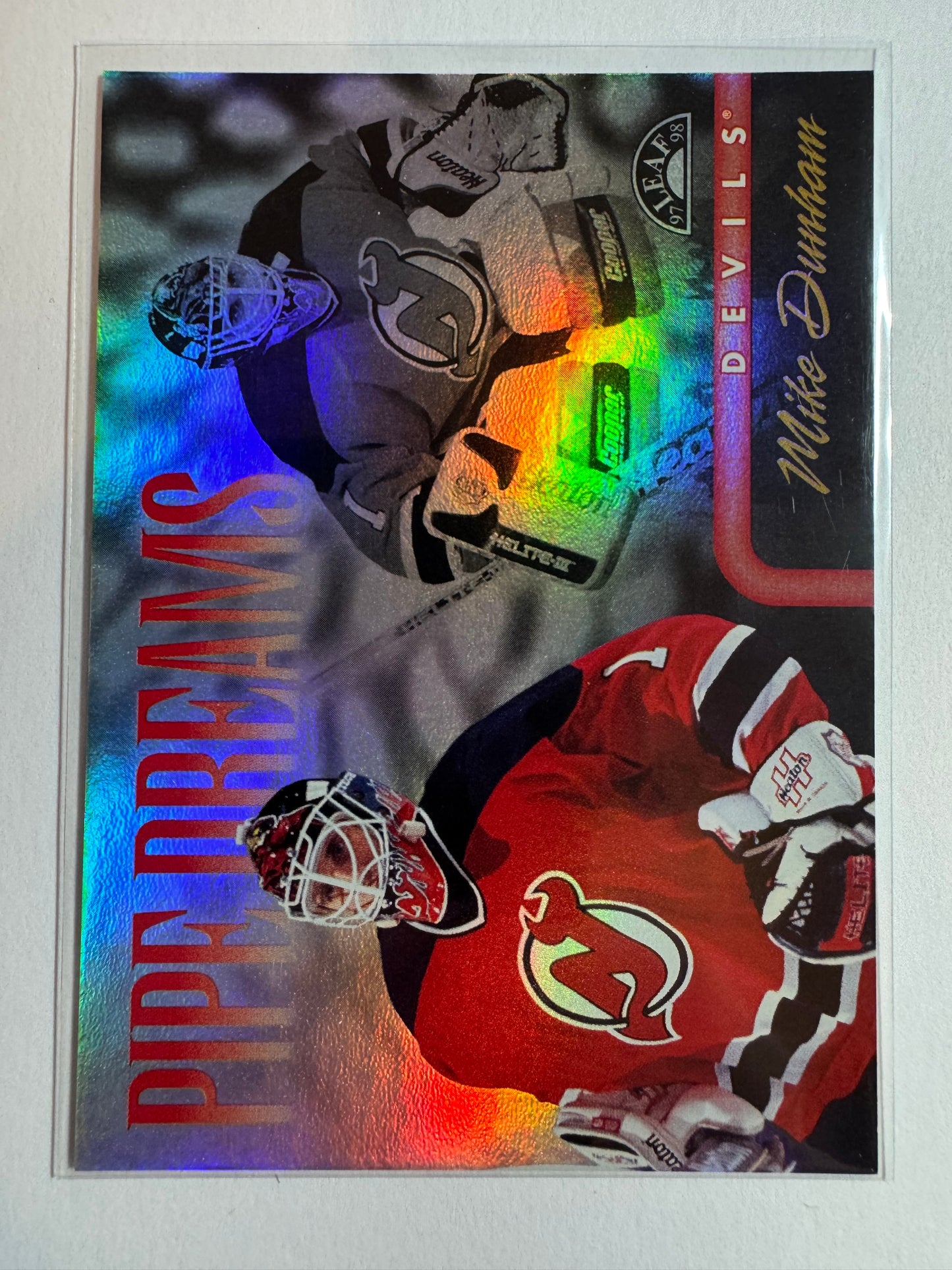 MIKE DUNHAM - 1997 Donruss Leaf Pipe Dreams #16, xxxx/2500