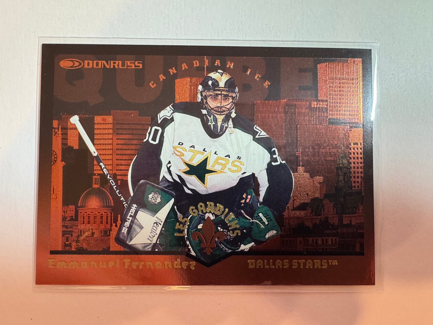 EMMANUEL FERNANDEZ - 1996 Donruss Canadian Ice Les Gardiens #8, xxxx/1500