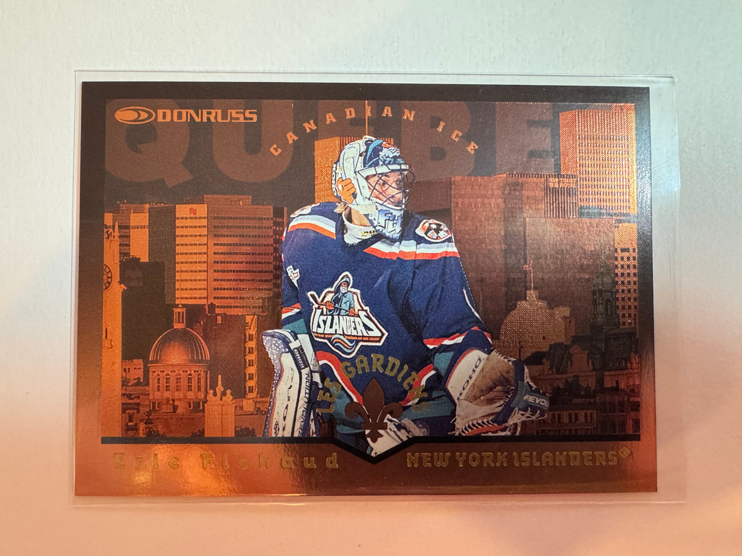 ERIC FICHAUD - 1996 Donruss Canadian Ice Les Gardiens #6, xxxx/1500