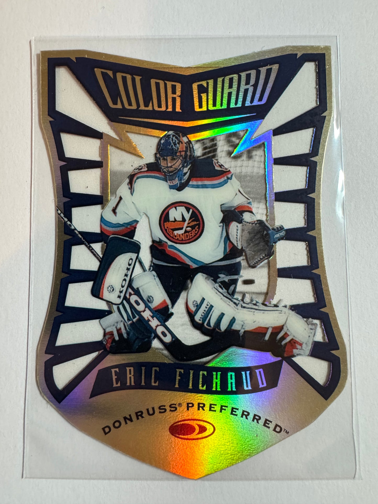 ERIC FICHAUD - 1997 Donruss Preferred Color Guard Die Cut #8, xxxx/1500
