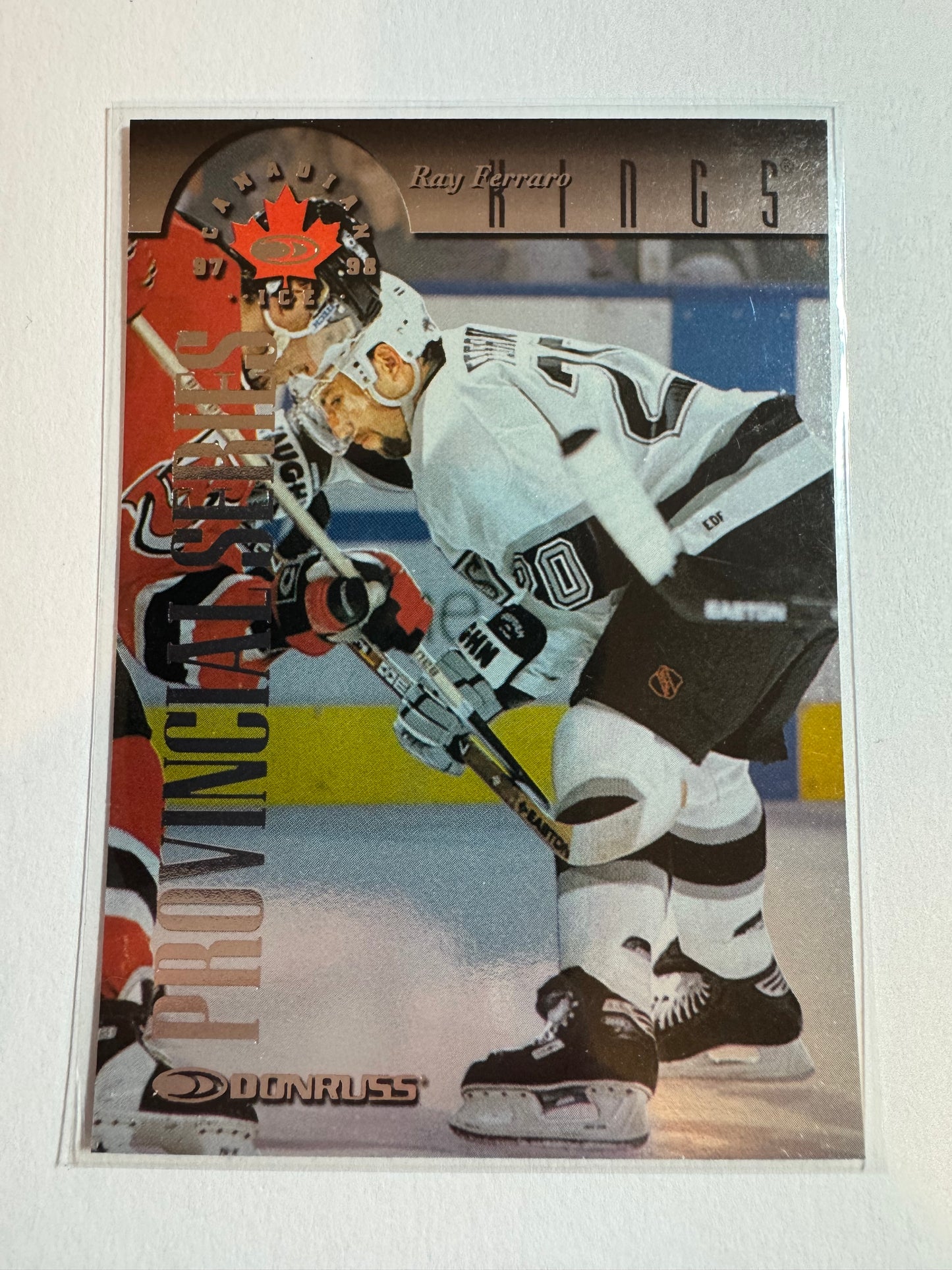 RAY FERRARO - 1996 Donruss Canadian Ice Provincial Series #98, xxx/750