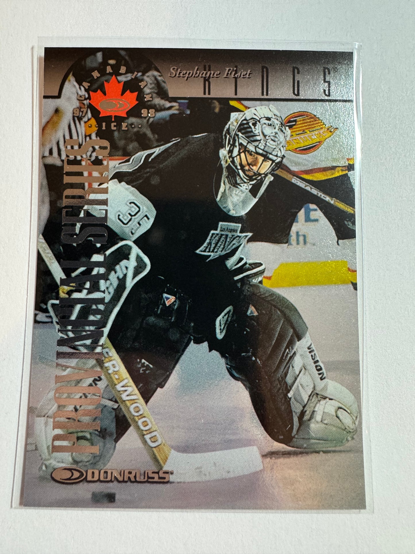 STEPHANE FISET - 1997 Donruss Canadian Ice Provincial Series #30, xxx/750