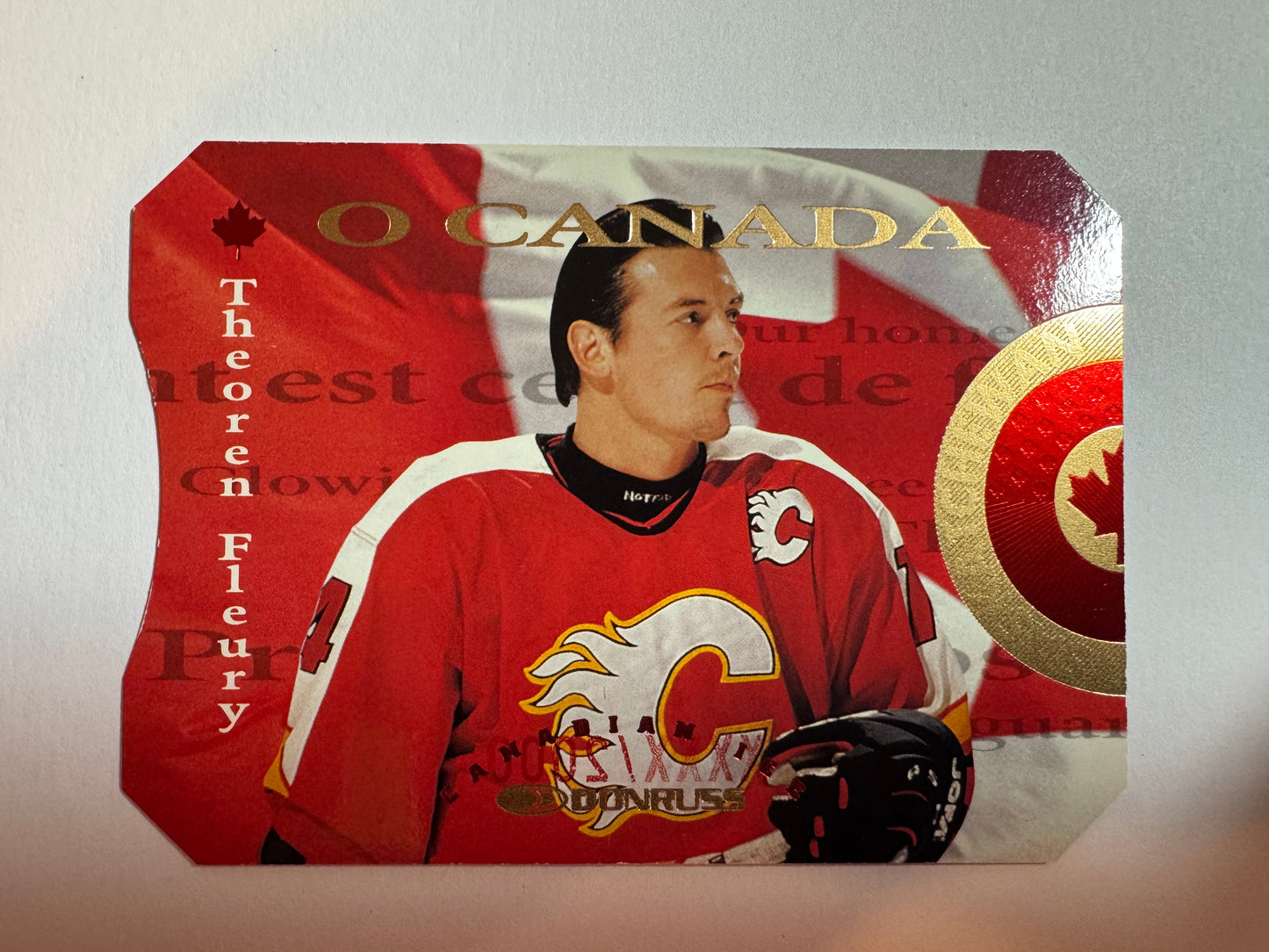 THEOREN FLEURY - 1996 Donruss Canadian Ice O Canada #5, xxxx/2000